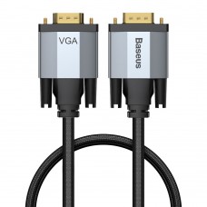 Baseus Enjoyment Series VGA Male To VGA Male bidirectional Adapter Cable 2m Dark gray
